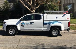 Pacific Exterminator service truck with camper